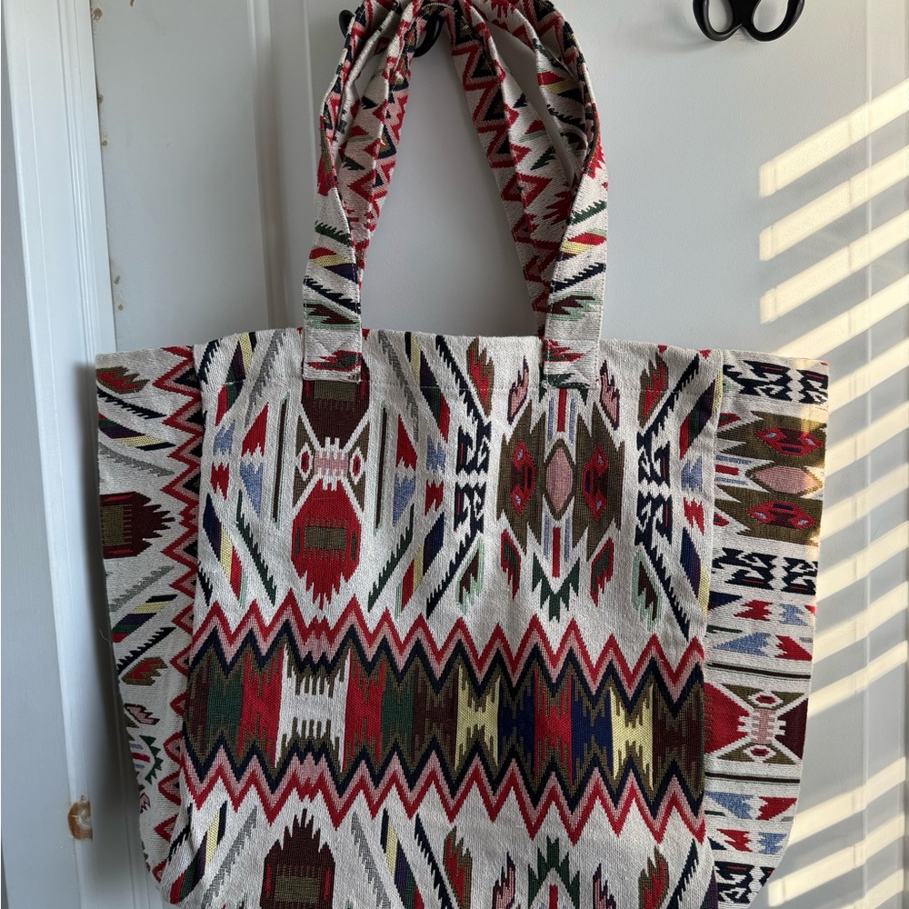 Aztec Patterned Tote Bag - Multicolor - Picture 4 of 4